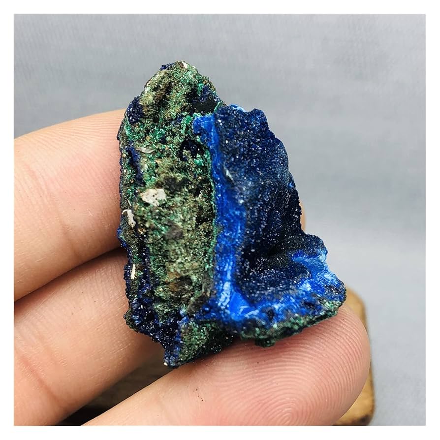 Amazon.co.jp: アズライト 天然鉱物標準のジオードAzurite
